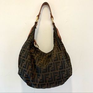 FENDI Designer Bag Canvas Genuine Handbag Purse